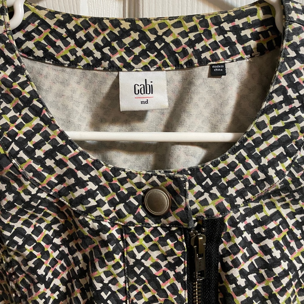 CABi moto patterned jacket